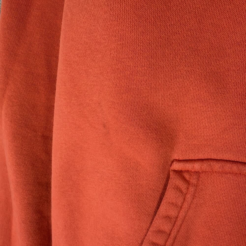 Adidas Originals Hoodie Mens L Rust Red Essentials Trefoil Pullover Sweatshirt - Picture 3 of 10